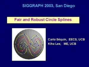SIGGRAPH 2003 San Diego Fair and Robust Circle
