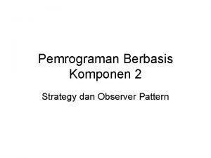 Observer pattern