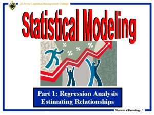 US Army Logistics Management College Part 1 Regression