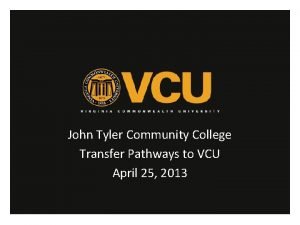 Transfer credits vcu