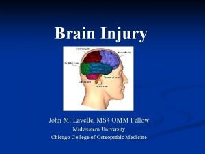 Brain Injury John M Lavelle MS 4 OMM