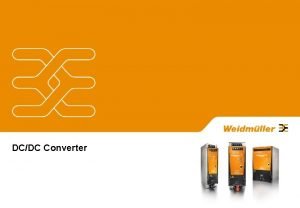 DCDC Converter Stabilize control voltages in 24 V