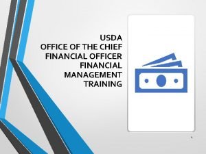 Usda office of the chief financial officer