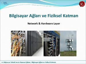 Bilgisayar Alar ve Fiziksel Katman Network Hardware Layer