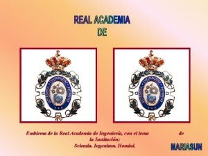 Emblema de la Real Academia de Ingeniera con