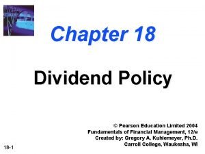Pearson stock dividend
