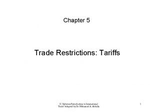 Ad valorem tariff vs specific tariff