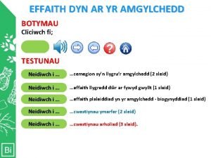 EFFAITH DYN AR YR AMGYLCHEDD BOTYMAU Cliciwch fi