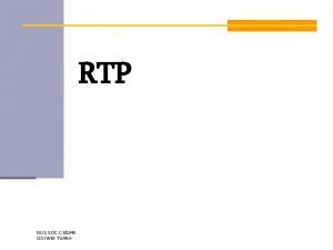 RTP NUS SOC CS 5248 OOI WEI TSANG