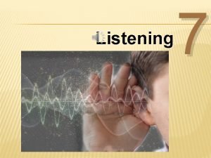 Appreciative listening
