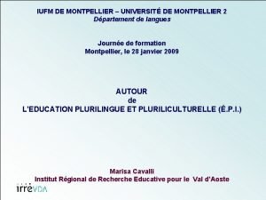 Iufm montpellier