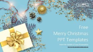 Free Merry Christmas PPT Templates Insert the Subtitle
