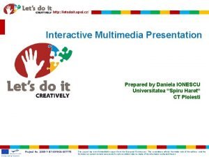 http letsdoit upol cz Interactive Multimedia Presentation Prepared