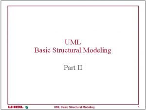 Basic structural modeling in uml