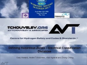 Defining Hazardous Zones Electrical Classification Distances Gary Howard