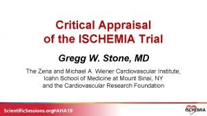 Critical Appraisal of the ISCHEMIA Trial Gregg W