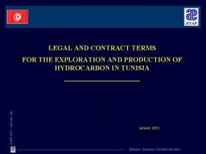 LEGAL AND CONTRACT TERMS AAPG 2003 Salt Lake