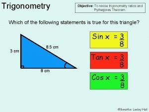 Trigonometry objective