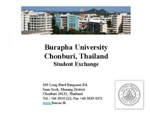 Chon buri colleges and universities