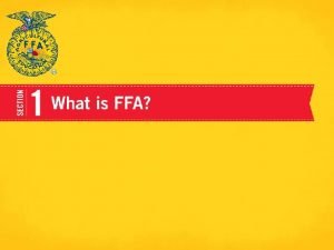 What are the three pillars of the ffa mission