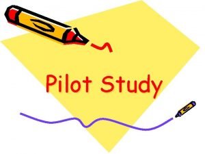 Pilot testing meaning