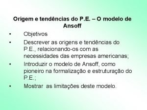 Modelo peo Modelo peo