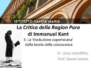 La Critica della Ragion Pura di Immanuel Kant