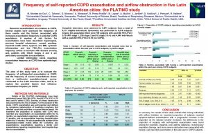 Frequency of selfreported COPD exacerbation and airflow obstruction