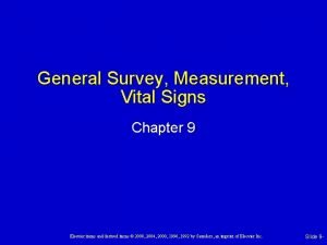 Chapter 9 general survey and measurement