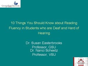 10 Things You Should Know about Reading Fluency