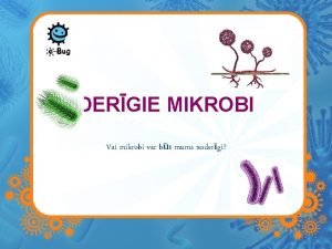 DERGIE MIKROBI Vai mikrobi var bt mums nodergi