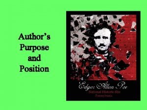 What is author's position