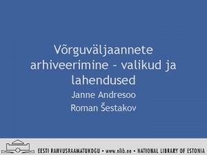 Janne andresoo