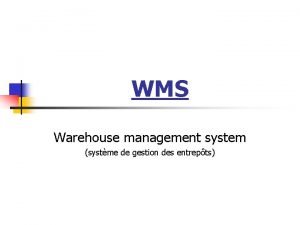 Data warehouse management system