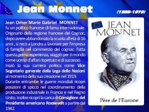Jean Monnet Programme European Module Jean Monnet Studies