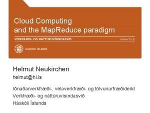 Map reducing in cloud computing