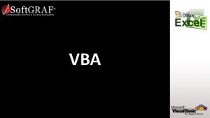 VBA Introduo ao VBA Excel VB ou Visual