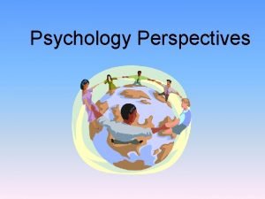 Psychology Perspectives Psychology The scientific study of behavior