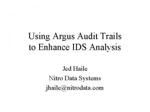 Argus audit