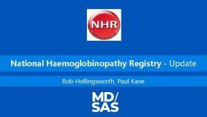 National haemoglobinopathy registry
