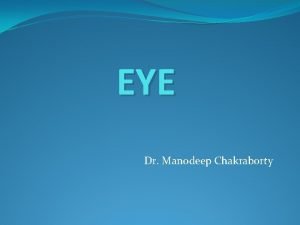 EYE Dr Manodeep Chakraborty Structure Outer fibrous layer