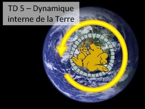 TD 5 Dynamique interne de la Terre Dynamique