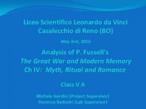 Leonardo da vinci casalecchio di reno