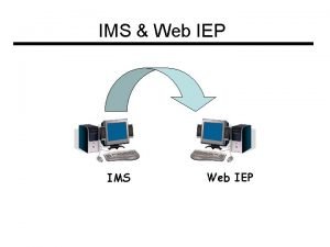 IMS Web IEP IMS Web IEP Security Issues