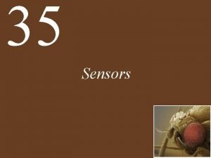 35 Sensors Chapter 35 Sensors Key Concepts 35