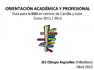 ORIENTACIN ACADMICA Y PROFESIONAL Gua para la ESO