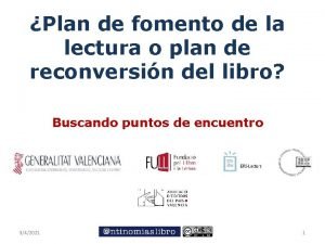 Plan de fomento de la lectura o plan