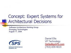 Expert system architecture