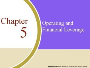 Financial leverage deals with