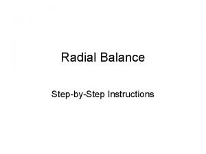 Whats radial balance